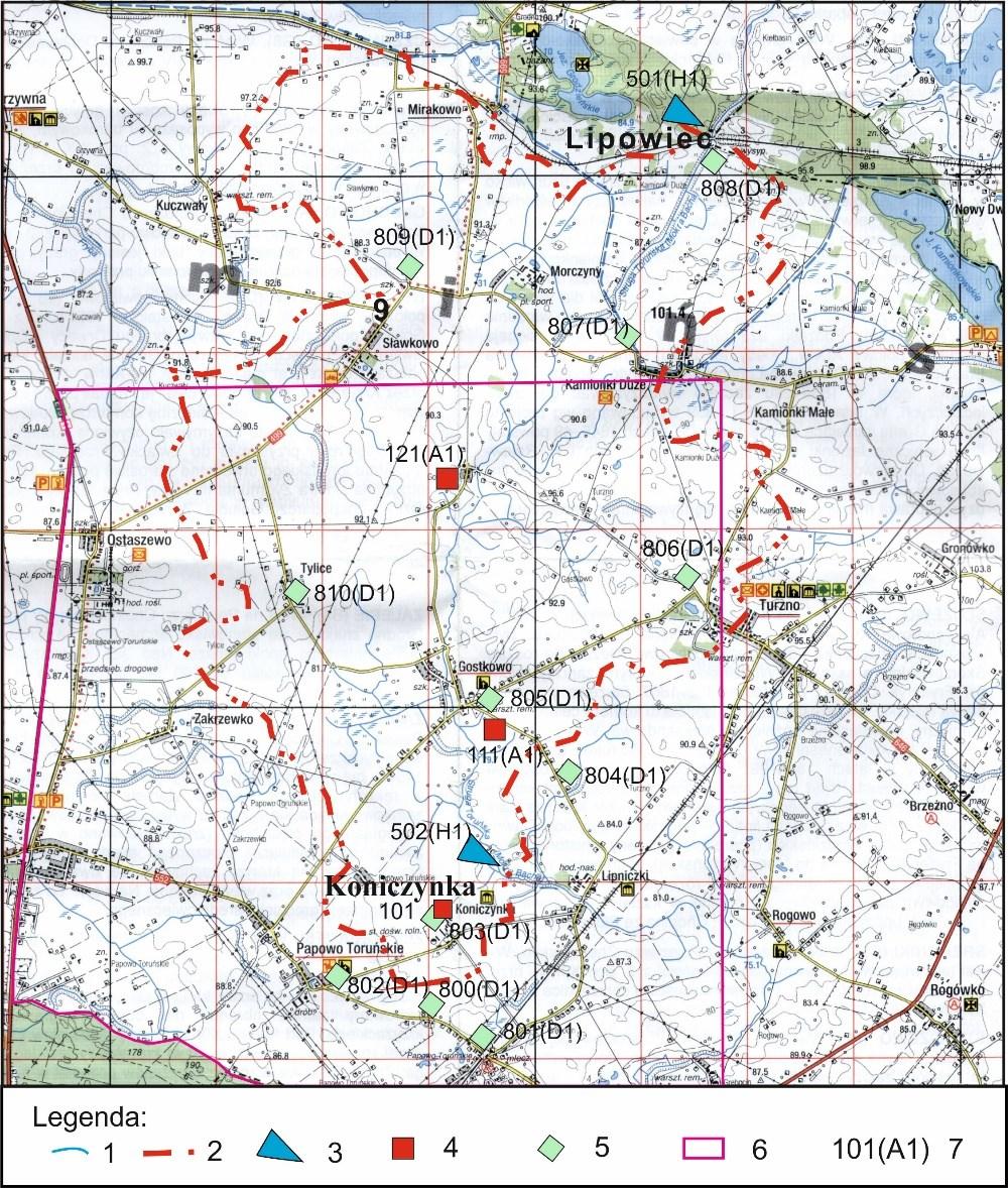J1. Flora i roślinność od 1993 r. (Wydział Biologii i Ochrony Środowiska UMK w Toruniu); J3. Monitoring gatunków inwazyjnych obcego pochodzenia rośliny od 2015 r.