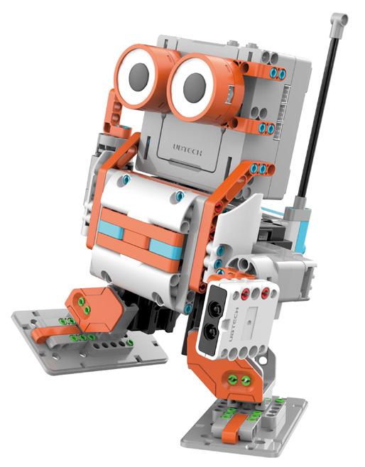 W aplikacji dostępnych jest kilka przykładowych, zaprogramowanych zachowań robota,