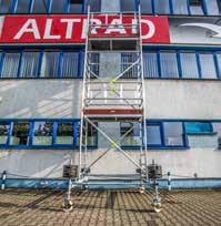 Rusztowania przejezdne oferowane przez firmę ALTRAD-MOSTOSTAL stosuje się do pracy wewnątrz i na zewnątrz budynków, przy obciążeniu użytkowym pomostu roboczego 2,0 kn/m 2 (200 kg/m 2 ).