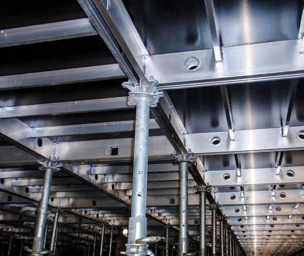 Systemy SZALUNKOWE ALUstrop ALUstrop to nowoczesny system szalowania, który znacznie skraca czas pracy na budowie. Składa się z płyt aluminiowych oraz podpór.