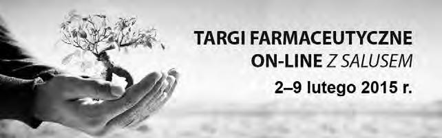 Drodzy Farmaceuci! Serdecznie zapraszamy Państwa do udziału w Targach Farmaceutycznych On-Line z Salusem, które odbędą się w dniach od 9 do 22 lutego 2015 r.