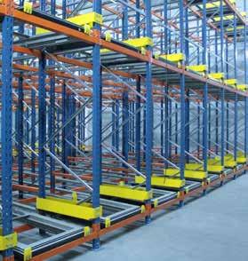7 Cart Push Back System regałów Cart Push Back jest bezpieczniejszy, bardziej elastyczny i szybszy w obsłudze niż standardowe rozwiązania regałów.