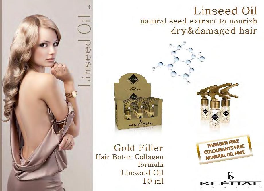 Gold Filler - Kolagenowy botoks do włosów 10ml aksamitny fluid o delikatnej i