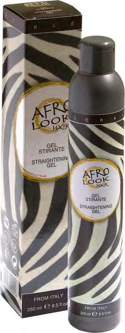 AFRO LOOK GEL STIRANTE - żel prostujący 250 ml Stworzony do prostowania włosów puszących się, kręconych.