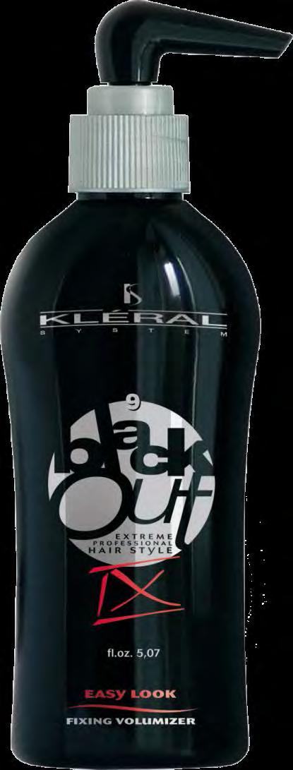 BLACK OUT EASY LOOK IX fluid wygładzający 200 ml Ułatwia modelowanie, przeciwdziała elektryzowaniu się włosów.