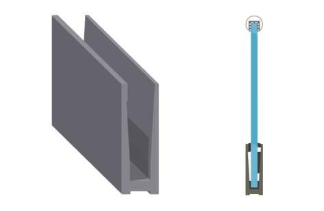 1500 mm, 2500 mm, 3000 mm Dla szkła: 66.4, 88.4, 1010.