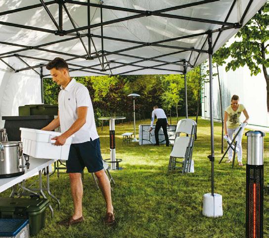 08 CATERING Urządzenia i akcesoria niezbędne do obsługi imprez zewnętrznych. Wszechstronny, lekki i wytrzymały sprzęt cateringowy.