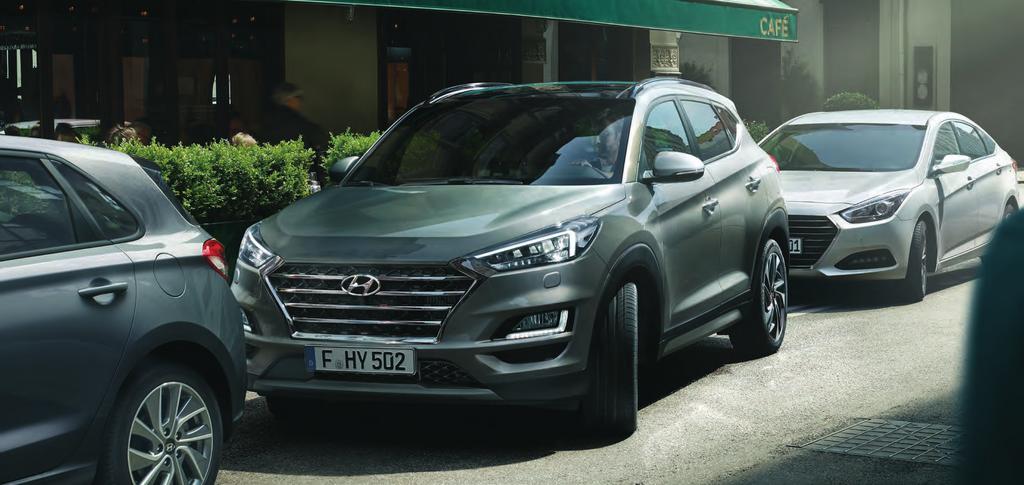 Nowy Hyundai Tucson jest wyposażony w najnowocześniejszy zaawansowany zestaw systemów wspomagania kierowcy, Hyundai SmartSense, dzięki czemu samochód gwarantuje