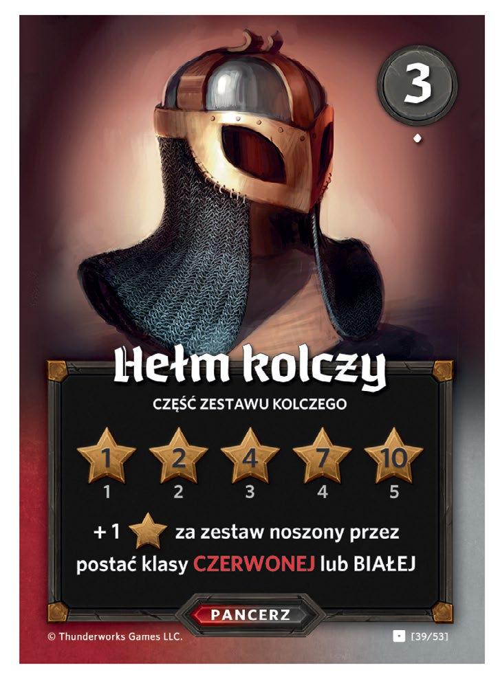 Dla każdego zestawu gracz liczy karty, a liczbę kart (oznaczoną pod gwiazdkami), dopasowuje do odpowiedniej gwiazdki na karcie Pancerza. Gracz otrzymuje liczbę Gwiazdek Reputacji wskazaną na gwiazdce.