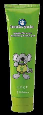 W przypadku starszych dzieci ochronę przed próchnicą zapewnia żel do mycia zębów z fluorem Koala Pals o smaku jagodowym.