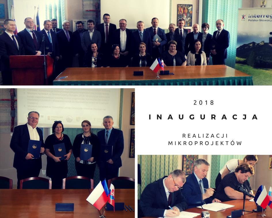 z produktów kilkudziesięciu mikroprojektów, których realizację zainaugurowano uroczyście w dniu 19 kwietnia 2018 r.
