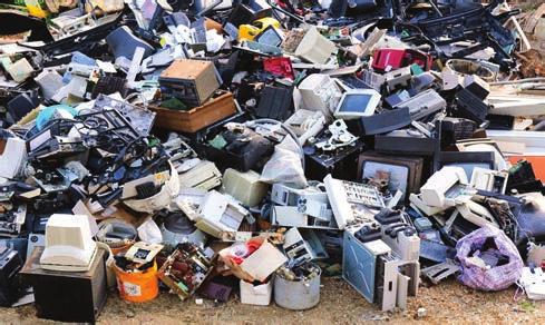 Rys. 8. ZSEE jako nowe wyzwanie dla recyklingu. Fig. 8. WEEE as a new challenge for recycling Rys. 7. Toyota Prius - zastosowanie metali ziem rzadkich [9]. Fig. 7. Toyota Prius - use of rare earth metals [9].