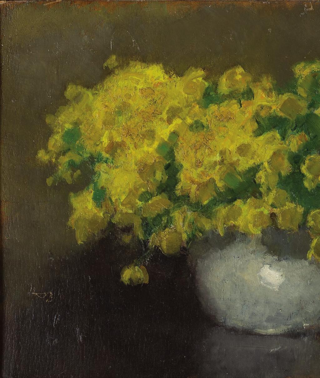 38. Alfons KARPIńSKI (1875-1961) KWiaty olej,