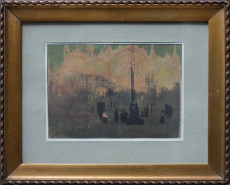 47. jan StAnISłAWSKI (1860-1907) Plac ŚW. MaRKA W WeNecji litografia, 14 x 20 cm, sygn. l.d.: j.s. 1.800,- Studiował w Klasie Rysunku W.