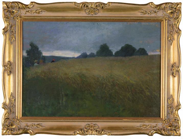 1. mn (XIX w.) PotyczKA olej, płótno dublowane, 37 x 53 cm, niesygnowany. 5.000,- 2.