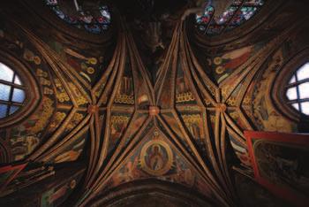 3. Kaplica Świętokrzyska w katedrze królewskiej na Wawelu widok ogólny na polichromię sklepienia, 1470 5.