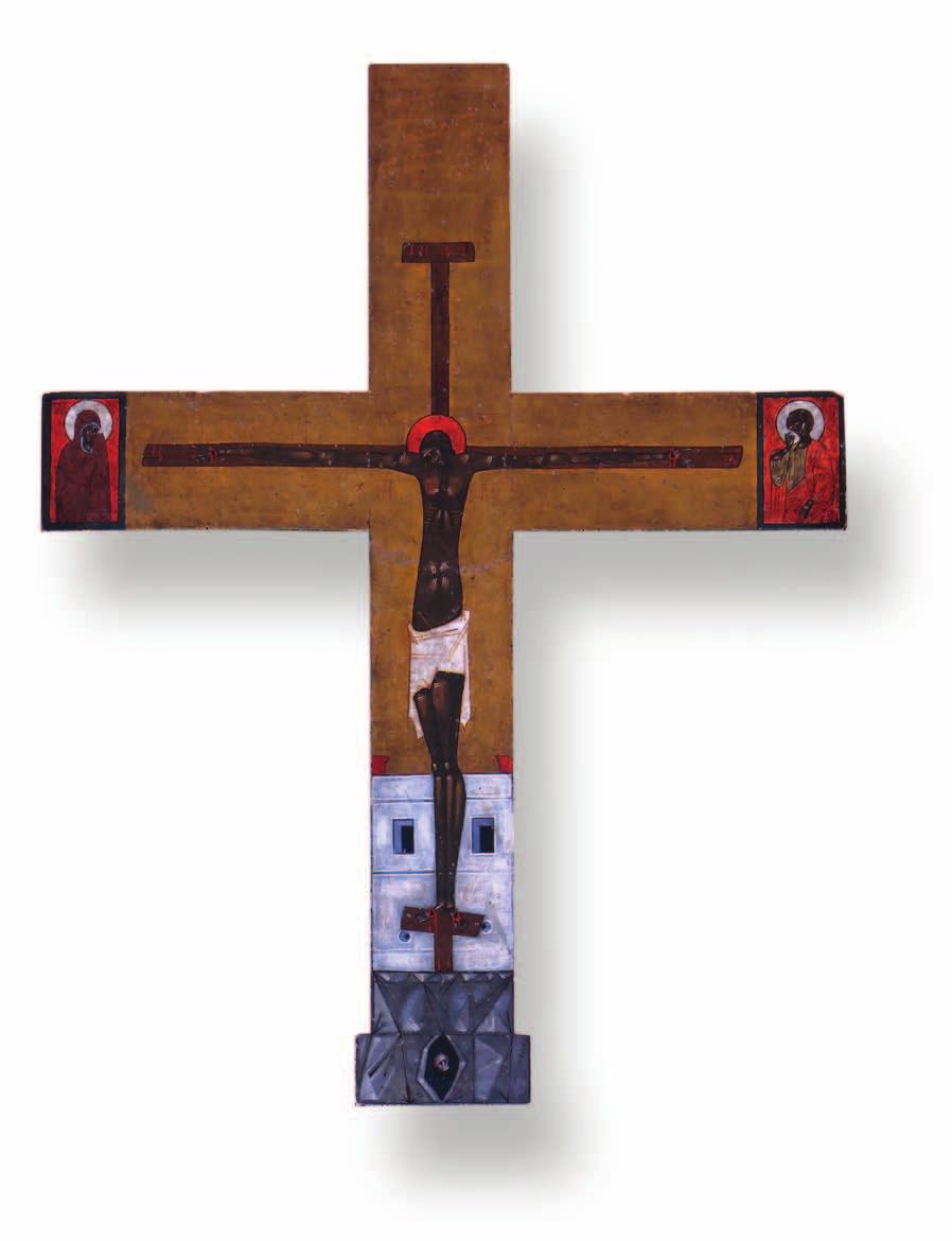 23. Jerzy Nowosielski, krzyż do tetrapodu, tempera na desce, 74 x 56,5 cm, 1961 158 rozdział 1. Mnich w środku Krakowa.