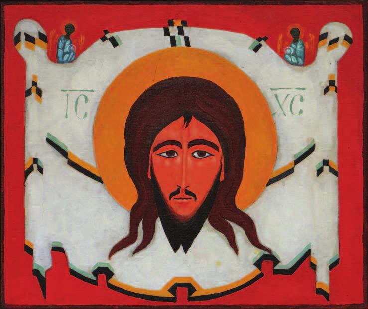 5. Jerzy Nowosielski, Mandylion, tempera na desce, 42 x 60 cm, 1975 Kaplica św.