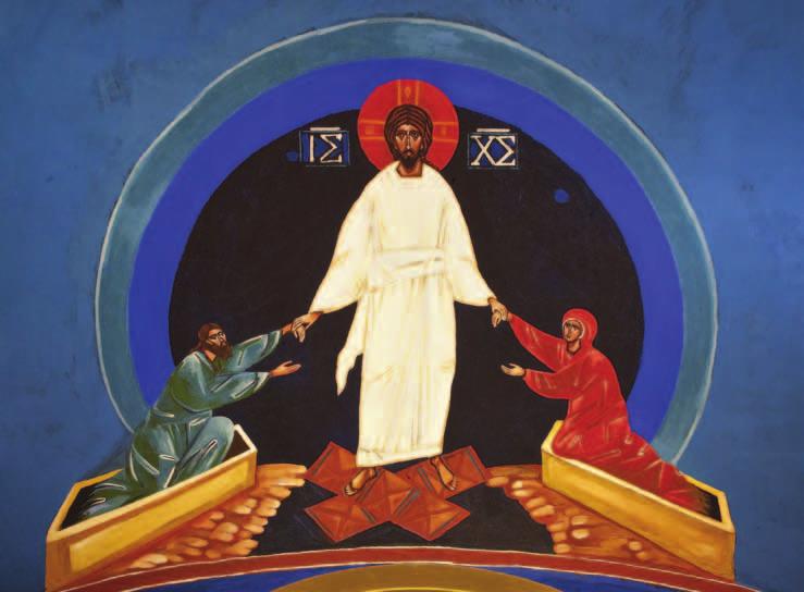 11. Michał Bogucki, Anastasis (Zejście do otchłani), polichromia prezbiterium w cerkwi pw. św.