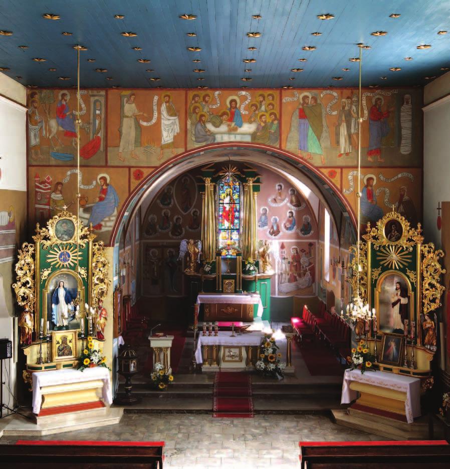6. Jerzy Nowosielski, polichromia ściany tęczowej, kościół