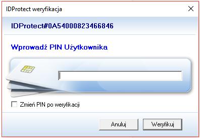 wybierz certyfikat (przycisk OK) i wybór potwierdź PIN-em do posiadanej karty. 1.4.