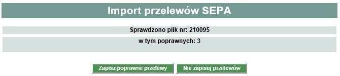 Import przelewów SEPA Import przelewów SEPA dostępny jest w opcji Przelewy -> Import przelewów SEPA.