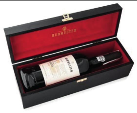 00 ZŁ 52 BURMESTER 10 Anos Tawny + tuba BAR 522 ZESTAW CENA BRUTTO: 110.