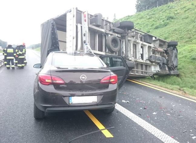 Wypadek autostrada
