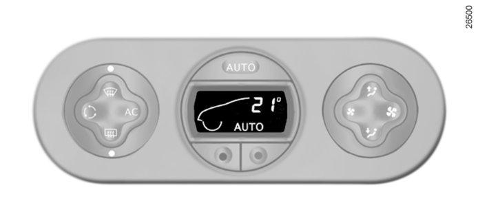 KLIMATYZACJA AUTOMATYCZNA (2/9) 4 6 7 wcisnąć przycisk 7 w celu zwiększenia temperatury; wcisnąć przycisk 4 w celu obniżenia temperatury.