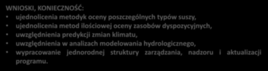 OCENA PPSS W REGIONACH WODNYCH Ocena metodyki: postać rekomendacji, nie wytycznych i procedur, brak narzuconych wymagań legislacyjnych wdrażania dokumentu zróżnicowane oczekiwania poszczególnych rzgw