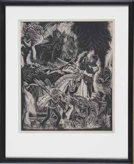 Stanisław Żukowski (1911 1983) Połów drzeworyt/papier; 28,5 x 35,5 cm sygn.