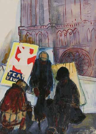 64. Lech Kunka (1920 1978) Artyści przed katedrą ok.