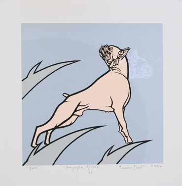 estymacja: 3 500 4 500 zł 91. Teodor Durski (ur. 1976) Boss 2015 serigrafia/papier 30,3 x 30,1 cm sygn.