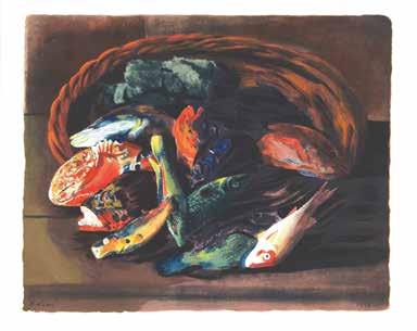 109. Mojżesz Moise Kisling (1890 1953) Ryby (Les Poissons) litografia barwna/papier 42,5 x 53,5 cm sygn. na płycie l.d.