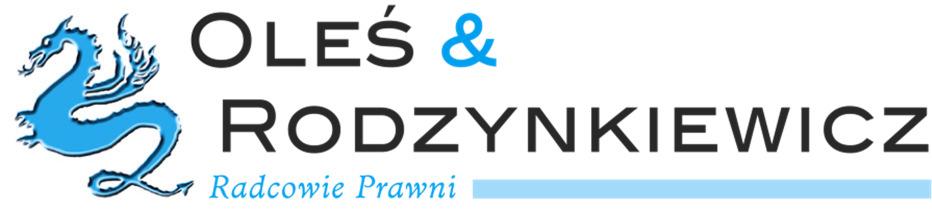 INFORMACJA DOTYCZĄCA PRZETWARZANIA DANYCH OSOBOWYCH Niniejsza informacja dotyczy przetwarzania przez Kancelarię Radców Prawnych Oleś & Rodzynkiewicz sp. k.