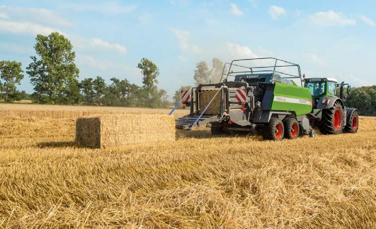 Sześć aparatów wiążących na szerokości kanału 120 cm oraz cztery aparaty wiążące na szerokości kanału 80 cm zapewniają niezawodne wiązanie kostki. W każdym procesie następuje wiązanie na dwa supły.