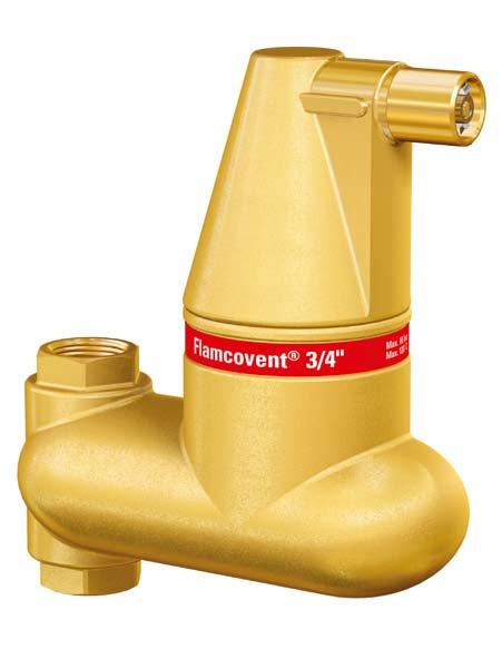 FLMCOVNT solar V FLMCO clean V Program odpowietrzeń separatory osadu FLMCOVNT V Flamcovent V Te mosiężne separatory pionowe dostępne są w rozmiarach przyłączy 22 mm / 28 mm - zaciskowym lub 3 /4 -