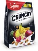 1-51,80zł Baton Smart Team kakaowy 25g Cena za 1-36zł Crunchy Sante bananowe,