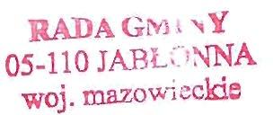 RADAGM 1 "~ OS-HO JABLC':ffiA UCHWAŁA Nr XXVII/249/2016 Rady Jabłonna z dnia 26 paździcrnika 20 I 6 r. w sprawie: zmianyl'orozumicnia Międzygminncgo z dnia 27 kwictnia 2006 roku Na podstawie: art.