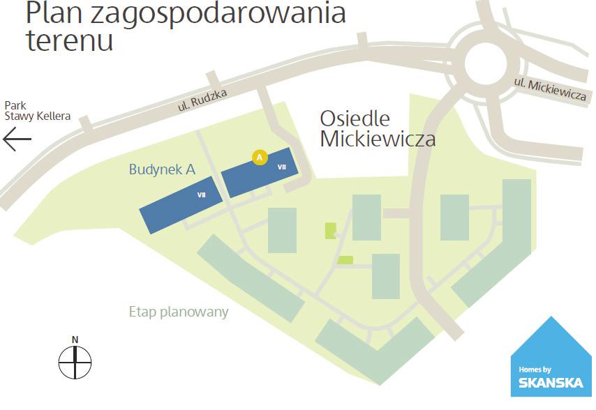 J. FIDOR Ryc. 6. Plan osiedla Mickiewicza w Warszawie; źródło: Skanska Residential Development Poland Sp. z o.o. http://estatenews.