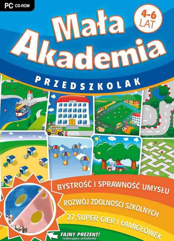 MAŁA AKADEMIA PRZEDSZKOLAK Kolekcja 27 gier i łamigłówek dla dzieci w wieku 4-7 lat.