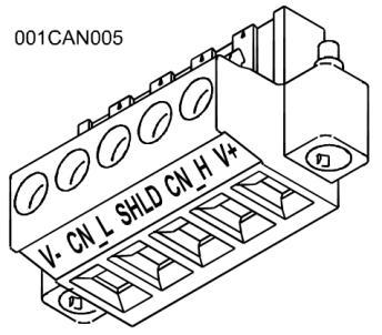 ASTOR KATALOG SYSTEMÓW STEROWANIA HORNER APG Port NET1 CAN Styk Sygnał Kierunek Funkcja 1 V- zasilanie 2 CN_L wejściowy/wyjściowy sygnał 3 SHLD ekran 4 CN_H wejściowy/wyjściowy sygnał + 5 V+