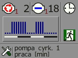 Dodatkowo istnieje możliwość ustawienia pracy pompy w których godzinach ma pracować a w których ma być wyłączona.