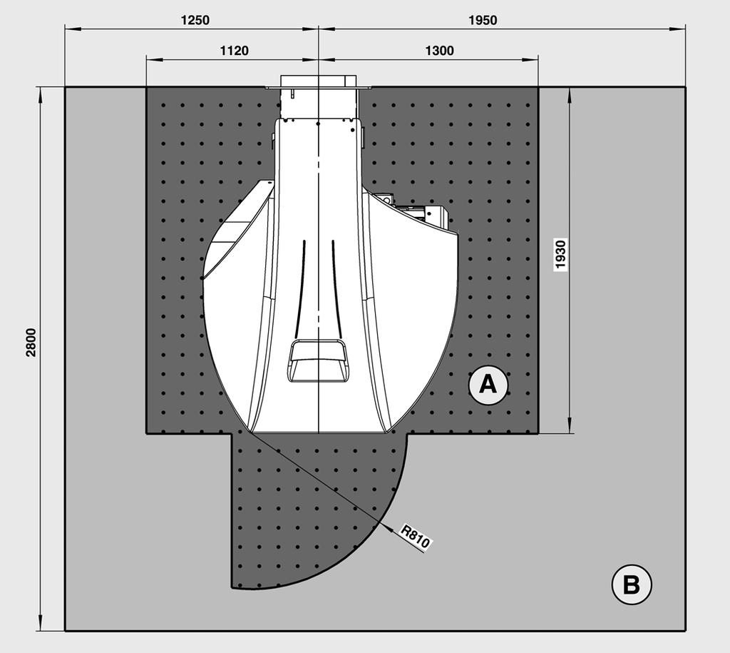 Габаритный чертеж (горелка): N8, N9 Dimensiones (quemador): N8, N9 Rysunek wymiarowy (palnik): N8, N9 Boyut çizimi (brülör): N8, N9 A B Минимальное пространство, необходимое для техобслуживания либо