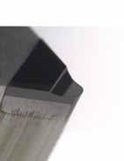 TPHX KOMET W..9 Płytki otrze PKD do obróbki aluminium Zakre zatoowania: Geometria otrza: Werja z łamaczem do optymalnej kontroli wióra.