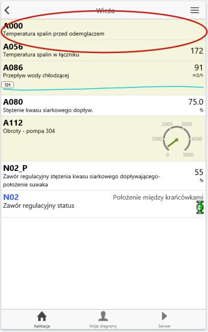 6. Tworzenie aplikacji Rys. Widok segmentu Tekst. 6.2.2. Segment Łącze Segment typu Łącze umożliwia przechodzenie z diagramu bieżącego do następnego.