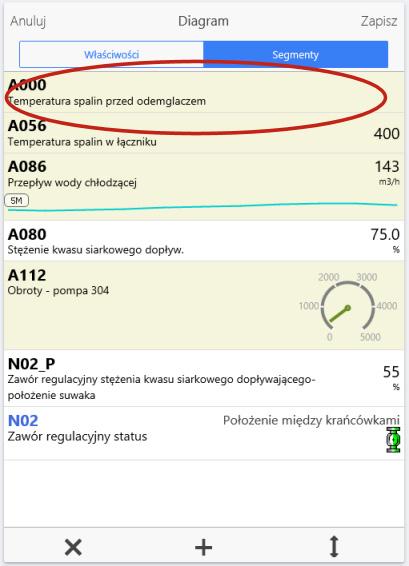 Asix Mobile 6.2.4.4. Zmienna typu Tekst Jedyny dostępny sposób wizualizacji zmiennej typu Tekst to Wartość zmiennej na zakładce Elementy.