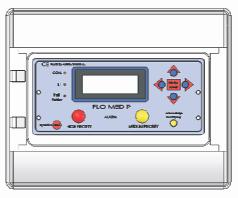 Układy sterowania i Połączenia giętkie spectromed Układ sterowania FLO 4 FLOMED P Układ sterowania z 10 cyfrowymi i 4 analogowymi sygnałami wejściowymi dla mierników ciśnienia stycznego i