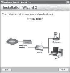 Po analizie sieci, kliknij Dalej aby kontynuować. IW2 Installation Wizard 2 3.