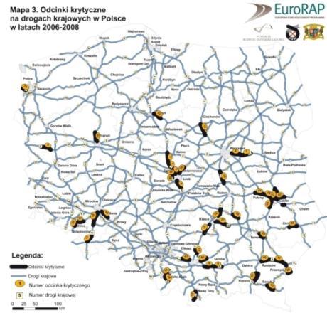 Zarządzanie BISD Zarządzanie bezpieczeństwem istniejącej sieci drogowej ZBISD jest to systematyczna i powtarzalna procedura składająca się z: identyfikacji najbardziej niebezpiecznych odcinków